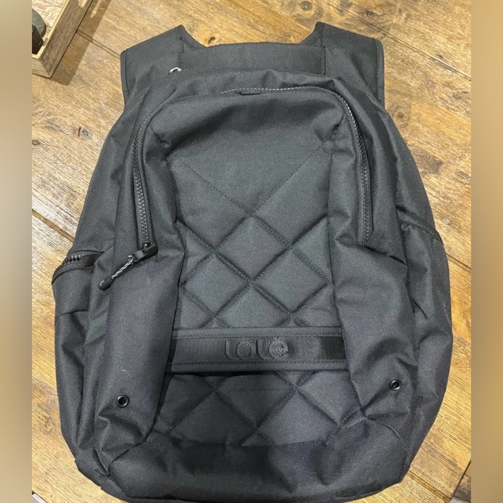 Black Quilted Backpack
